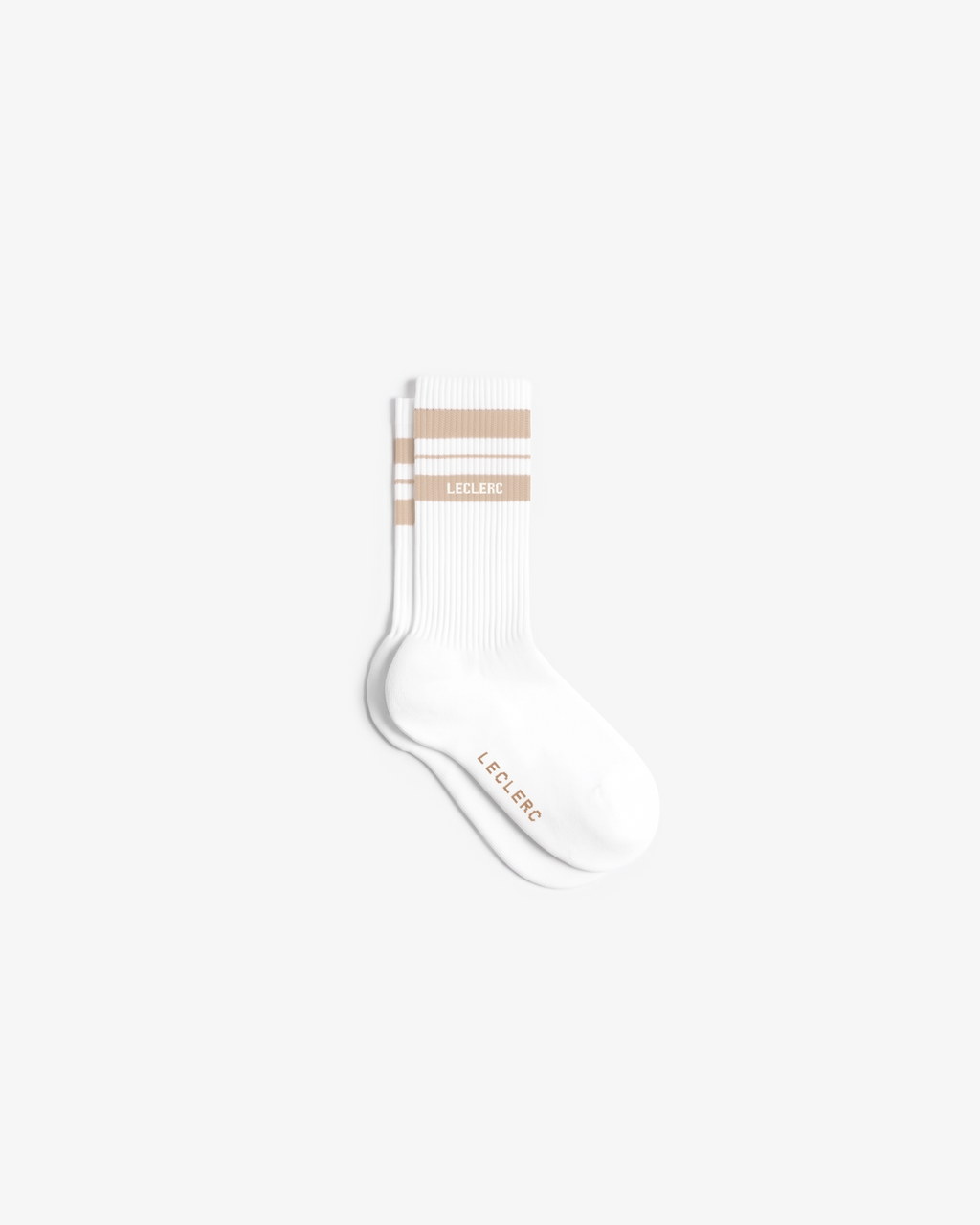 GOLD & WHITE STRIPED SOCKS