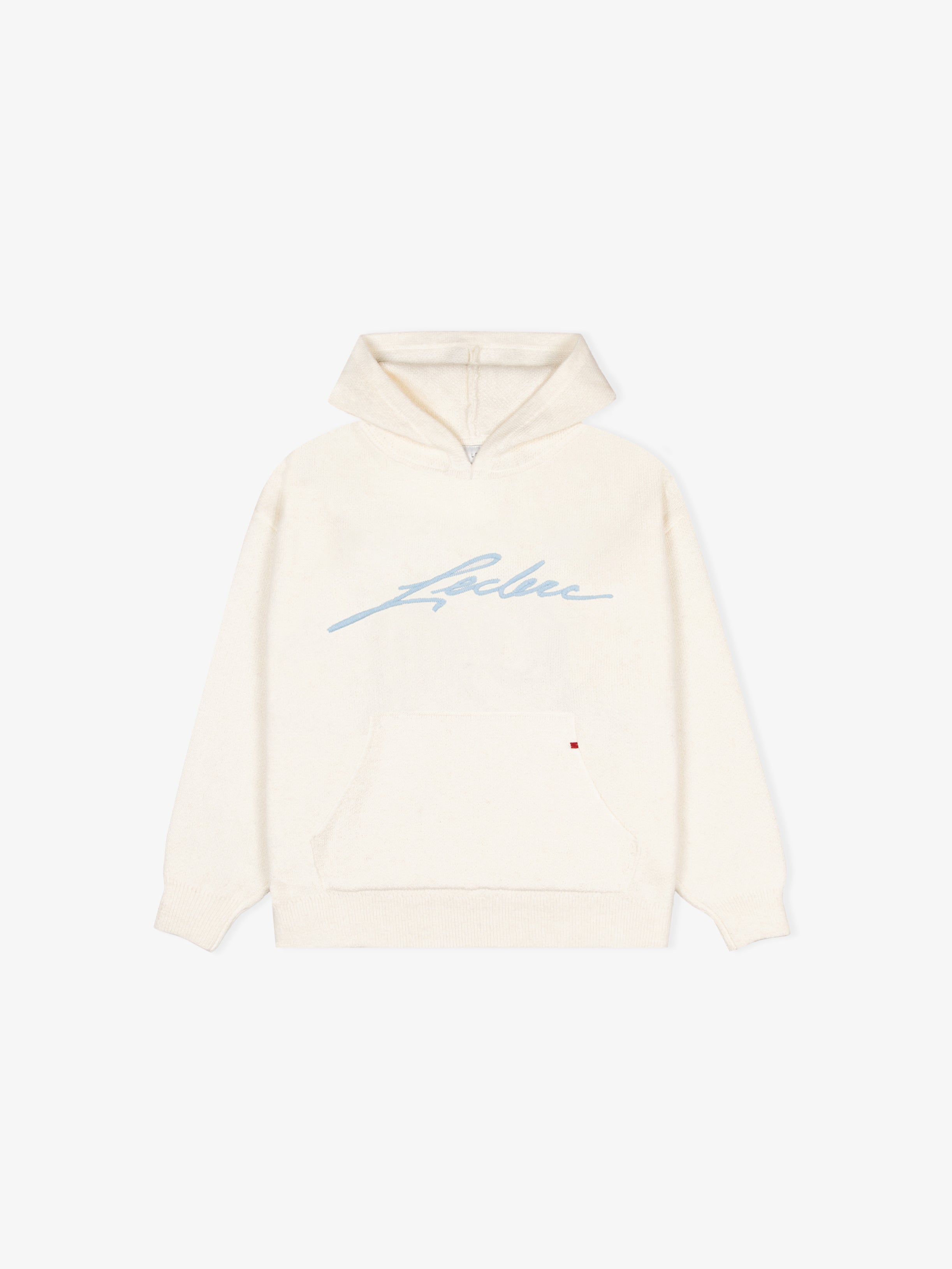 SIGNATURE KNIT HOODIE BONE