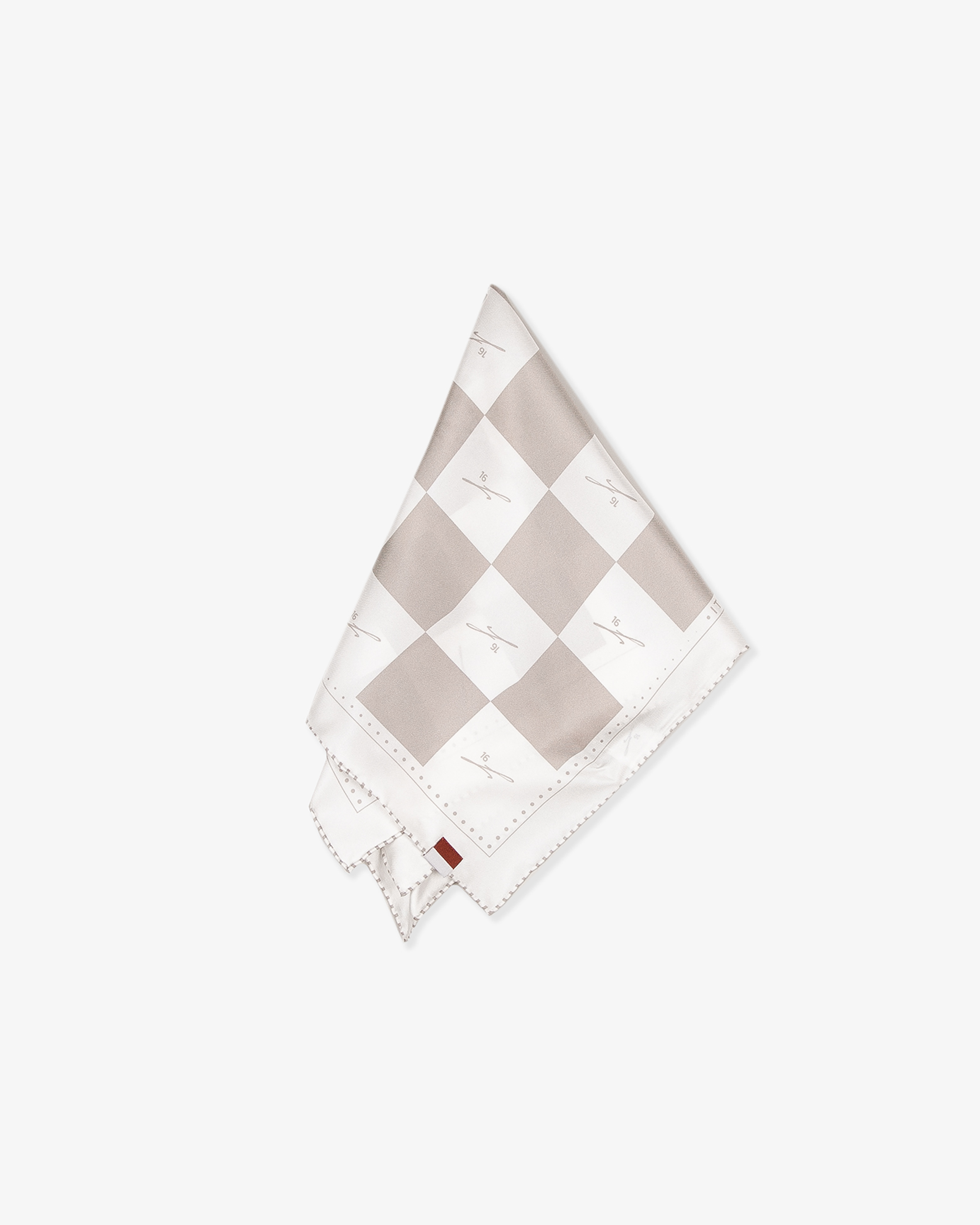 CHESSBOARD SILK BANDANA
