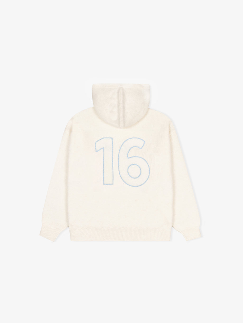 SIGNATURE KNIT HOODIE BONE
