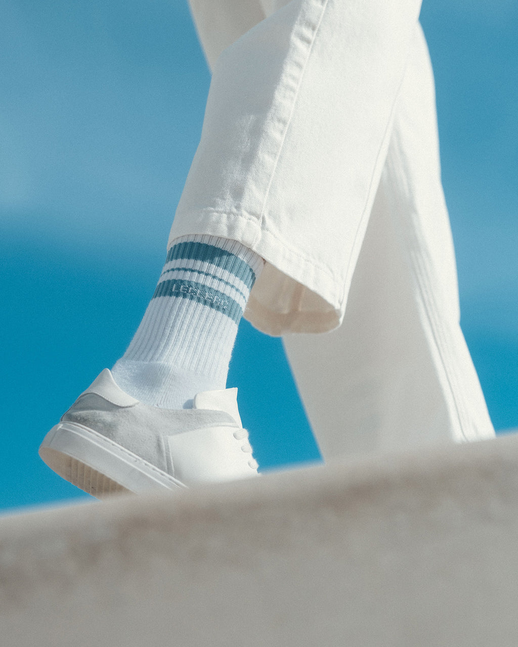 BLUE STRIPED SOCKS